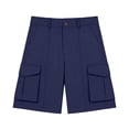 thumbnail image 2 of WOYY Kids School Cargo Shorts Boys Girls Casual High Waisted Uniform Shorts, Sizes 5-15, 2 of 7