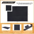 thumbnail image 3 of HLL 24 Pack, 96 SQFT - 24" x 24" - 1/2" Extra Thick Floor Exercise Mat for Home Gym or Floor Padding - High-Density EVA Interlocking Foam Floor Tiles for Gym Equipment,Cardio, Weights, 3 of 7