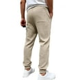 thumbnail image 4 of cfhntfmh Sweatpants for Men Elastic Waist Drawstring Pants with Pockets Fall Winter Baggy Cinch Bottom Jogger Pants, 4 of 6