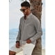 thumbnail image 4 of Camisas de manga larga para hombre, camisas con botones, camisas casuales, camisas de corte regular, 4 of 8