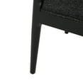 thumbnail image 4 of Noble House Cotterell Fabric and Wood Dining Chairs, Set of 2, Blacked Textured Tweed and Black, 4 of 9