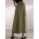 thumbnail image 3 of Pantalones Anchos de Verano para Mujer, Cómodos, Color Verde , Talla XL, 3 of 4