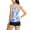 Light Blue, variant on VBVC Womens Bathing Suits Two Piece Conservative Split Tankini Halter Swimsuit Flat Front Wimwear Beachwear