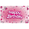 thumbnail image 3 of ANGFENG Happy Birthday Banner -  Pink Glitter Design  ,Large 72x44 Inch, Sparkling Happy Birthday Backdrop for Women Girls Birthday Party Decoration Backdrop Photo Background, 3 of 6