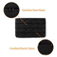 thumbnail image 4 of INSPIRE CHIC Women's 3 Rows 4 Hooks Bra Extenders Straps Extension Black 3 Rows 4 Hooks 4 Pcs, 4 of 5