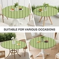 thumbnail image 7 of Green Bigfoot and Tree Pattern Round Fitted Tablecloth with Elastic Edge,Dining Table Cover Waterproof,Outdoor Round Tablecloth for Camping,Dining,Indoor and Outdoor, 7 of 7