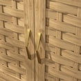 thumbnail image 7 of Freestanding Dining Room - 67'' Tall Cupboard Material With Gold Handles - High Kitchen Storage Buffet Wood Finish & Style Cabinet, 7 of 7