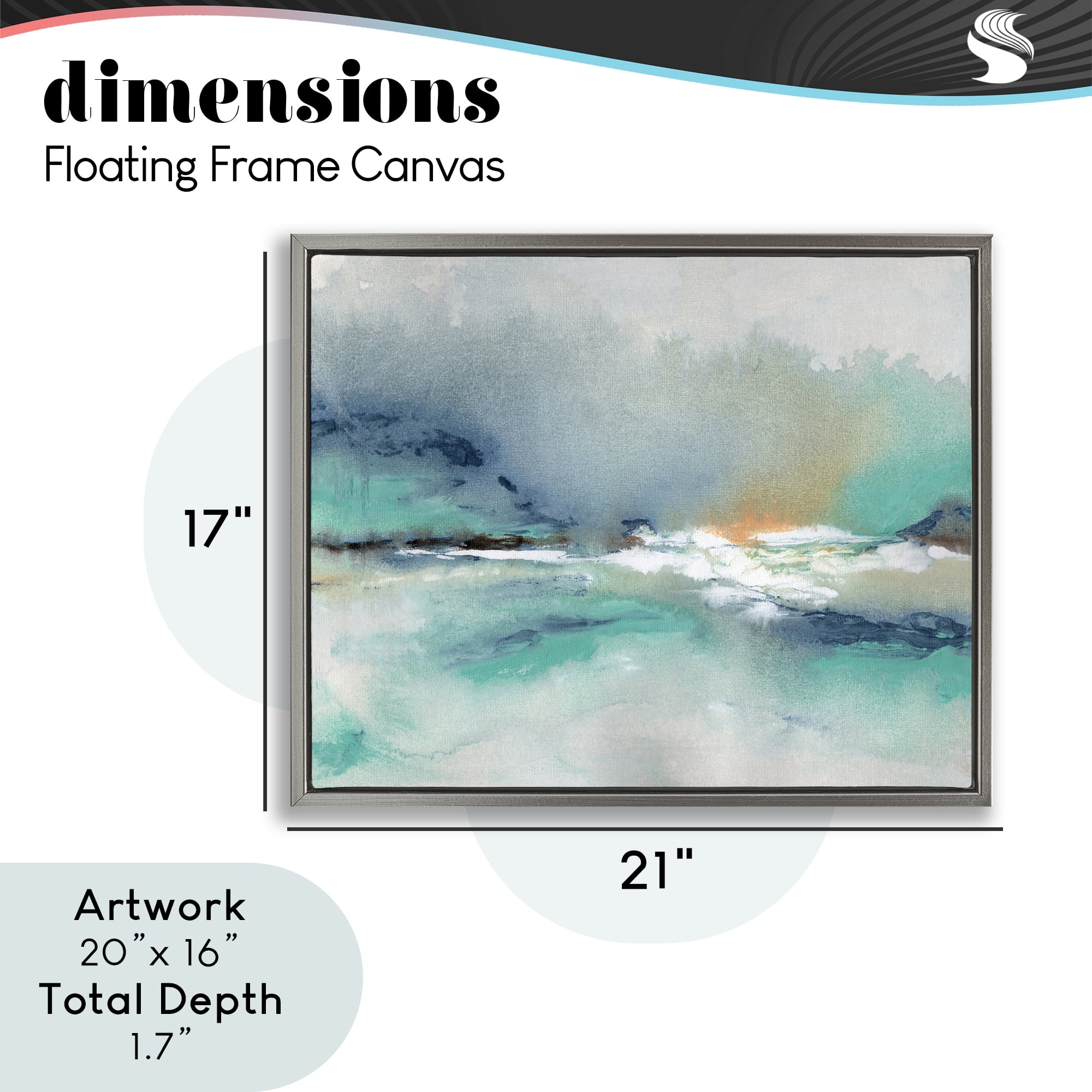 Stupell Industries Sun Bleached Crossing Gray Framed Floater Canvas Wall Art, design by NLS Design