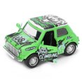 thumbnail image 2 of 1:36 Mini Coche Modelo Graffiti Pull Back Coche Sonido Luz Batería Vehículos Niño RegaloVerde, 2 of 5