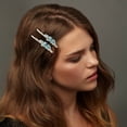 thumbnail image 2 of Unique Bargains 1 Pair Bobby Pin Fashion Butterfly Hair Clips Blue, 2 of 5