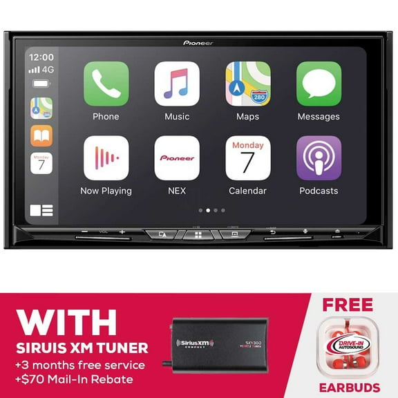 New Pioneer AVIC-W8600NEX 7" 2-DIN Navigation with Satellite Radio Tuner