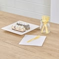 thumbnail image 4 of Baby Yellow Plastic Cake Fork with Knife Edge - 4" x 3/4" - 500 count box, 4 of 11