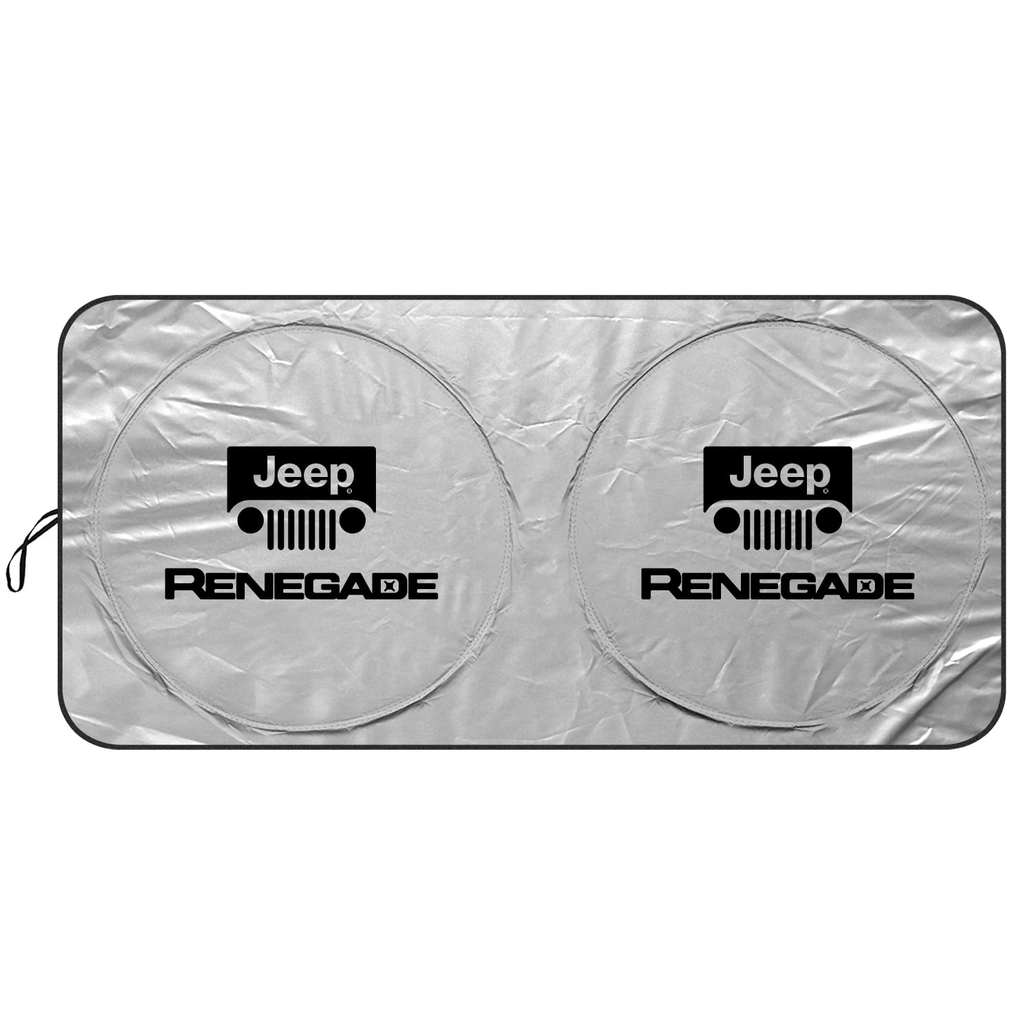 Jeep Renegade Universal Fit OnePiece Easy Folding Silver Reflective