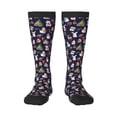 thumbnail image 1 of Fotbe Christmas Critters Delight Calcetas Divertidas Estampadas para Hombre y Mujer, Calcetas de Algodón hasta la Rodilla para Caminar, Correr, Enfermería y Embarazo, 1 of 6