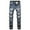 A Blue, variant on VEKDONE 2025 Men's Slim Fit Jeans Stretch Ripped Skinny Jeans Fashion Straight Leg Comfort Casual Long Pants Denim Trousers C Black,XX-Large