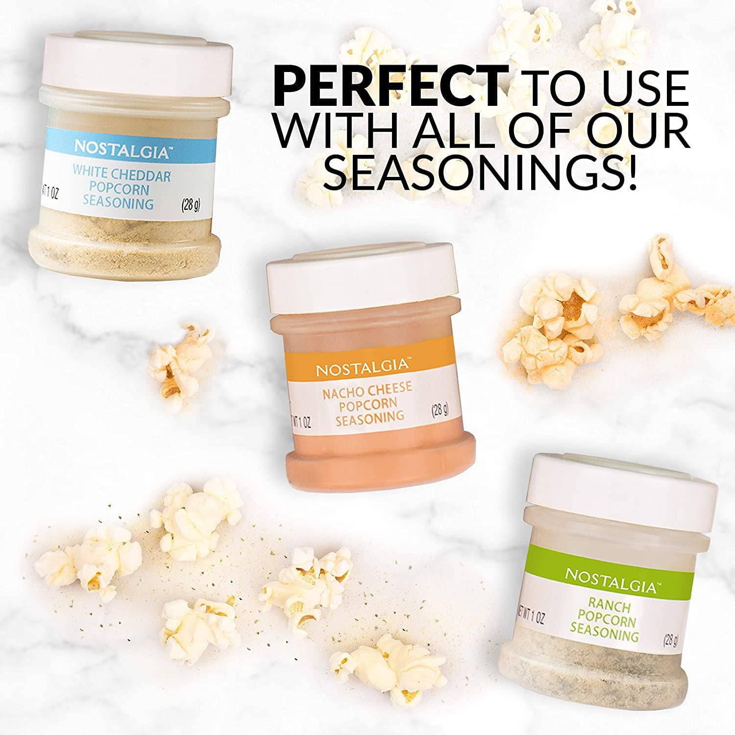 Nostalgia CLHAP12AQ Machine à pop-corn rétro à air chaud, Aqua