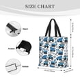 thumbnail image 3 of Hirioo Blue Excavator for Tote Bag for Women, Quilted Shoulder Bag with Zipper, Large Capacity Handbags for Casual, Travel, Work, 3 of 7
