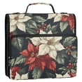 thumbnail image 5 of FORMRS Zipper Binder with Shoulder Strap 2-inch Ring 500 Sheet Capacity File Bag, White Christmas Leaves, 5 of 5