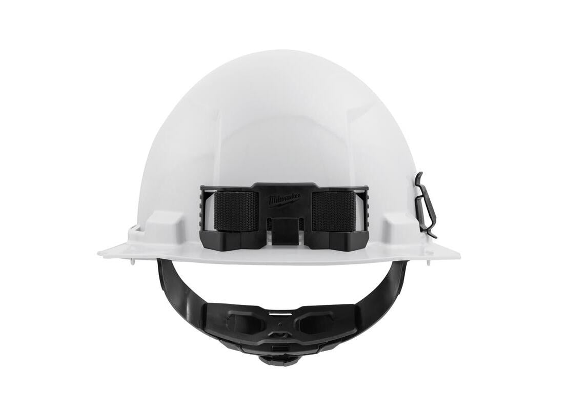 Milwaukee 48-73-1101 Full Brim Hard Hat BOLT 4-Point Ratchet Type 1 Class E Non-Vented White White