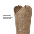 thumbnail image 4 of DREAM PAIRS Women's Western Cowboy Boots Square Toe Mid Calf Cowgirl Boots with Classic Embroidery Pull On Low Block Heel Vintage Country Boots, 4 of 9