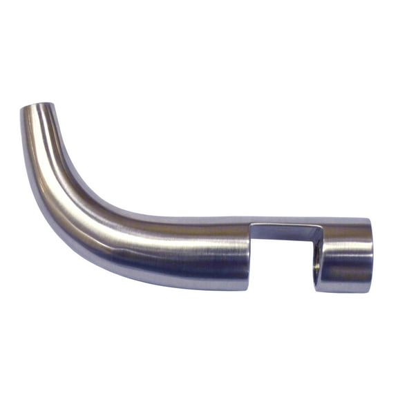 Whitehaus Collection Slide on Adjustable Shower Door Robe/Towel Hook Nickel Finish
