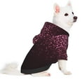 thumbnail image 2 of Pofeuu Pink Glitter Sparkles A Print Dog Clothes Dogs Sweater Soft Puppies Clothing Winter Puppy Sweaters Warm Outfit for Dogs-Medium, 2 of 7