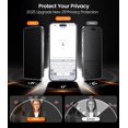 thumbnail image 3 of Protector de pantalla de privacidad y lente de cámara para iPhone 15 Pro Max, 3 of 7
