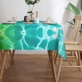 thumbnail image 3 of Rectangle Table Cloth, Tropical Summer Holiday Resistant Washable Tablecloth Decorative Table Cover for Dining, Indoor and Outdoor, 3 of 6