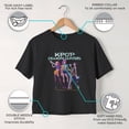 thumbnail image 3 of Girls KPop Demon Hunters Glowing Girls Group Shot Cropped T-Shirt, 3 of 8