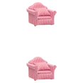 thumbnail image 1 of Bewildely Cojín en miniatura - Aplicación Sofá Sofá Sillón en miniatura portátil de poliéster - Aplicación Franja de cuadros individuales franja 2piezas, 1 of 4