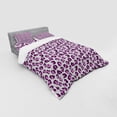 thumbnail image 3 of Abstract Duvet Cover Set, Hand Drawn Brush Stroke Pattern Paint Smear Motifs on Greyscale Backdrop, Bedding Set with Shams and Fitted Sheet, 3 Sizes, by Ambesonne, 3 of 3
