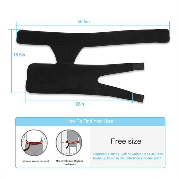 pitrice Groin and Hip Brace Compressed Brace for Hip Sciatica Wrap Compressed Support for Pulled Muscles Hip Strap Nerve Pain Relief