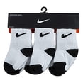 thumbnail image 2 of Nike Baby Boys' Ankle Socks (6 Pairs), White/Black, 12/24M …, 2 of 2