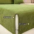 thumbnail image 4 of Chenille Textures Sofa Cover Universal Non-Slip Cheap Waterproof Sofa Cushion Towel Sofa Protective Mats for Living Room Home (Waterproof-Green,90x240cm-1pc), 4 of 7