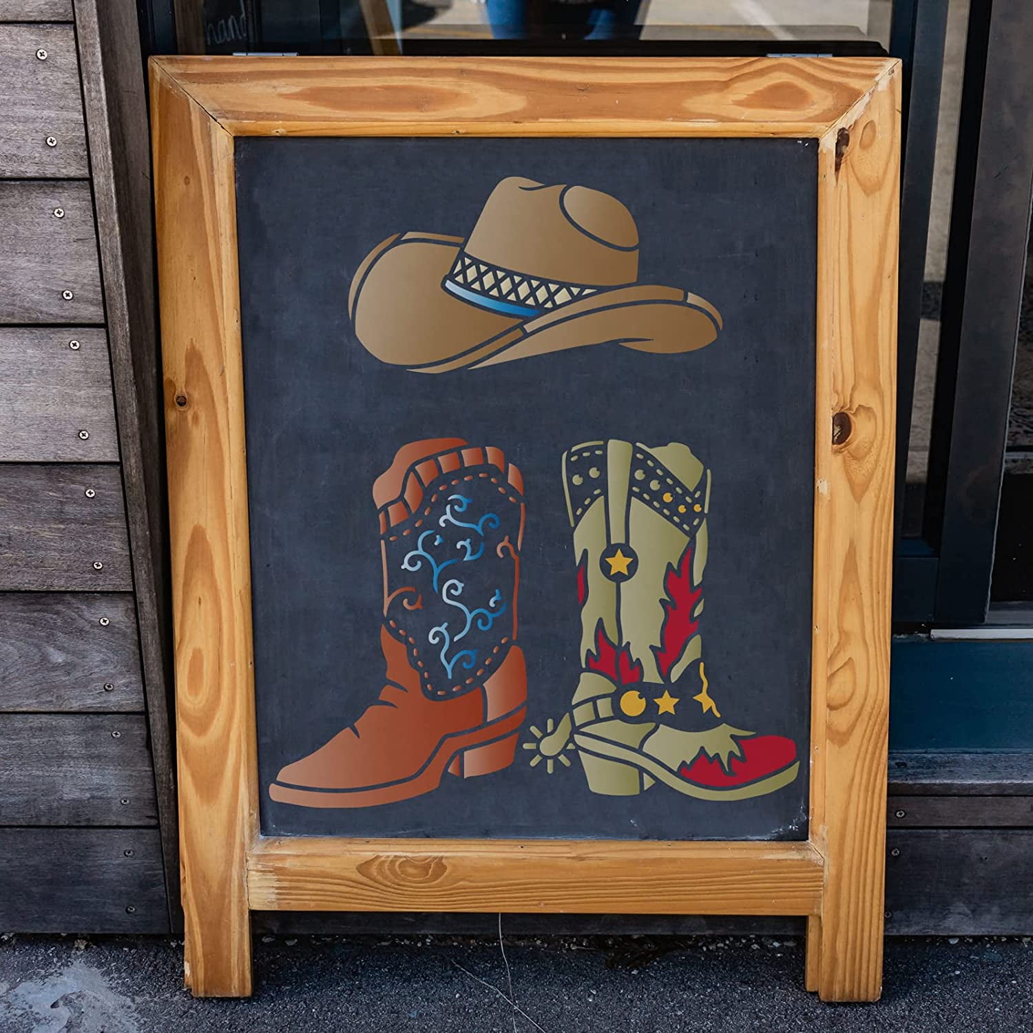 cowboy boots painting