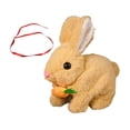 thumbnail image 3 of Juguete electrónico de conejo, juguete de de peluche, cómoda decoración del hogar juguete de conejo para niños niños adultos regalos familiares Amarillo, 3 of 10
