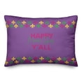 thumbnail image 2 of Creative Products Happy Mardi Gras 4 20 x 14 Spun Poly Pillow, 2 of 3