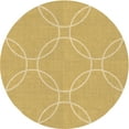 thumbnail image 1 of Ahgly Tapis Rond Lavable en Machine Intérieur Transitionnel Or Jaune Vif, 8 Pieds Rond, 1 of 7