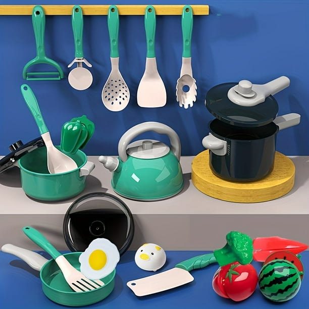 Kitchen Toys Accessories For Kids Pretend Cooking Game Set For