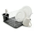thumbnail image 5 of Megachef DR-180 16 in. Chrome Plated & Plastic Counter Top Drying Dish Rack, Black, 5 of 6