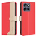 thumbnail image 5 of Premium RFID Blocking Wallet Case for Motorola Moto Thinkphone 25 with 3 Card Slots & Stand Red, 5 of 5