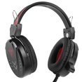 thumbnail image 2 of QIILU Over Ear Headset, Headphone With Microphone, With LED Light, 3.5MM Plug Omni-Directional Lightweight PU Material For Laptop Computer Game Video, 2 of 8