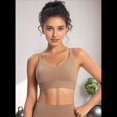thumbnail image 6 of Racerback Sports Bra Light Brown L, 6 of 7