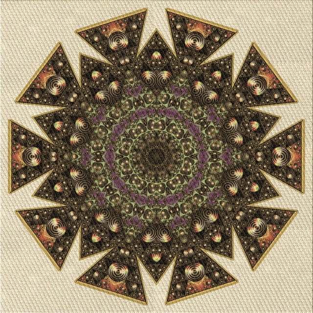Ahgly Company Tapis d'Intérieur Lavable à la Machine, Carré, Transitionnel, Brun Boulanger, Tapis de Zone, 5 Pieds Carré