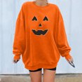 thumbnail image 2 of Sudadera de manga larga informal con cuello redondo y estampado de Halloween para mujer Fridja hj2876, 2 of 7
