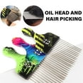 thumbnail image 4 of Metal Hair Comb Picks Hairdressing Tool Pick Combs Hairstyling Pick Hair Styling Comb, 4 of 8