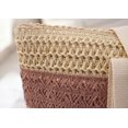 thumbnail image 3 of Kukuzhu Women Stripe Straw Tote Bag Trendy Large Handmade Woven Beach Bag Summer Elegant Travel Shoulder Bag, 3 of 6