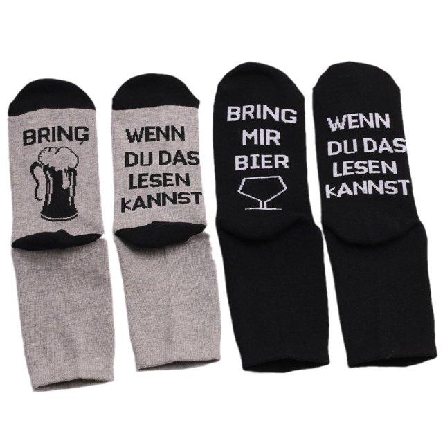 De Calcetines De Algodón Divertidos Para Hombres Y Mujeres, Calcetines Deportivos Informales Con Frase Alemana Wenn Du Das Lesen Kannst, Novedad, Calcetines Para Equipo, Regalos De Navidad 2 Pares Sweethay HA039079-00