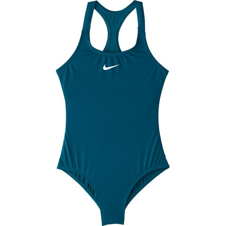 Nike - Nike Girls' Solid Racerback One Piece Swimsuit - Walmart.com ...