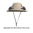 thumbnail image 2 of Sulaicai Solar Fan Hat for Men Women, Wide Brim Sun Hat with 2 Solar Fans, Outdoor Fishing Hat with Fan, Waterproof Outdoor Hiking Camping Fishing Hat, 2 of 6